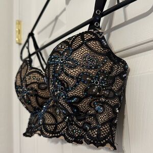 Handmade - Limited Edition Black Lace Corset Top🦋✨